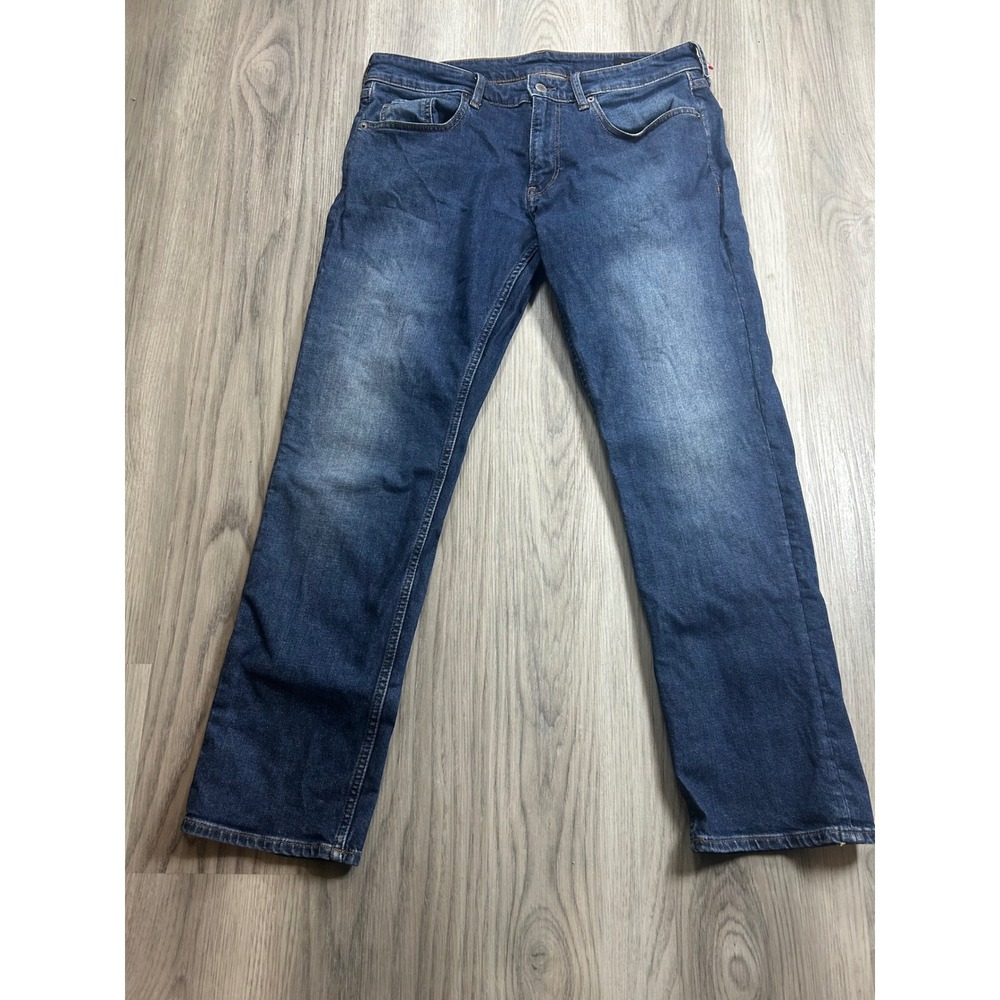 Bonobos Slim Fit Organic Cotton Jeans Blue 33x30 preppy mens Denim straight